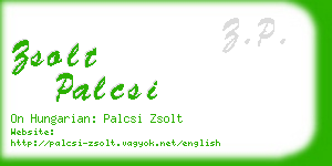 zsolt palcsi business card